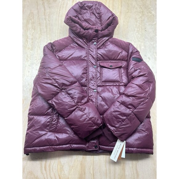 UGG Australia Jackets & Blazers - Koolaburra By UGG Corduroy Nylon Mid Weight Puffer Jacket Wine Color XL NWTs